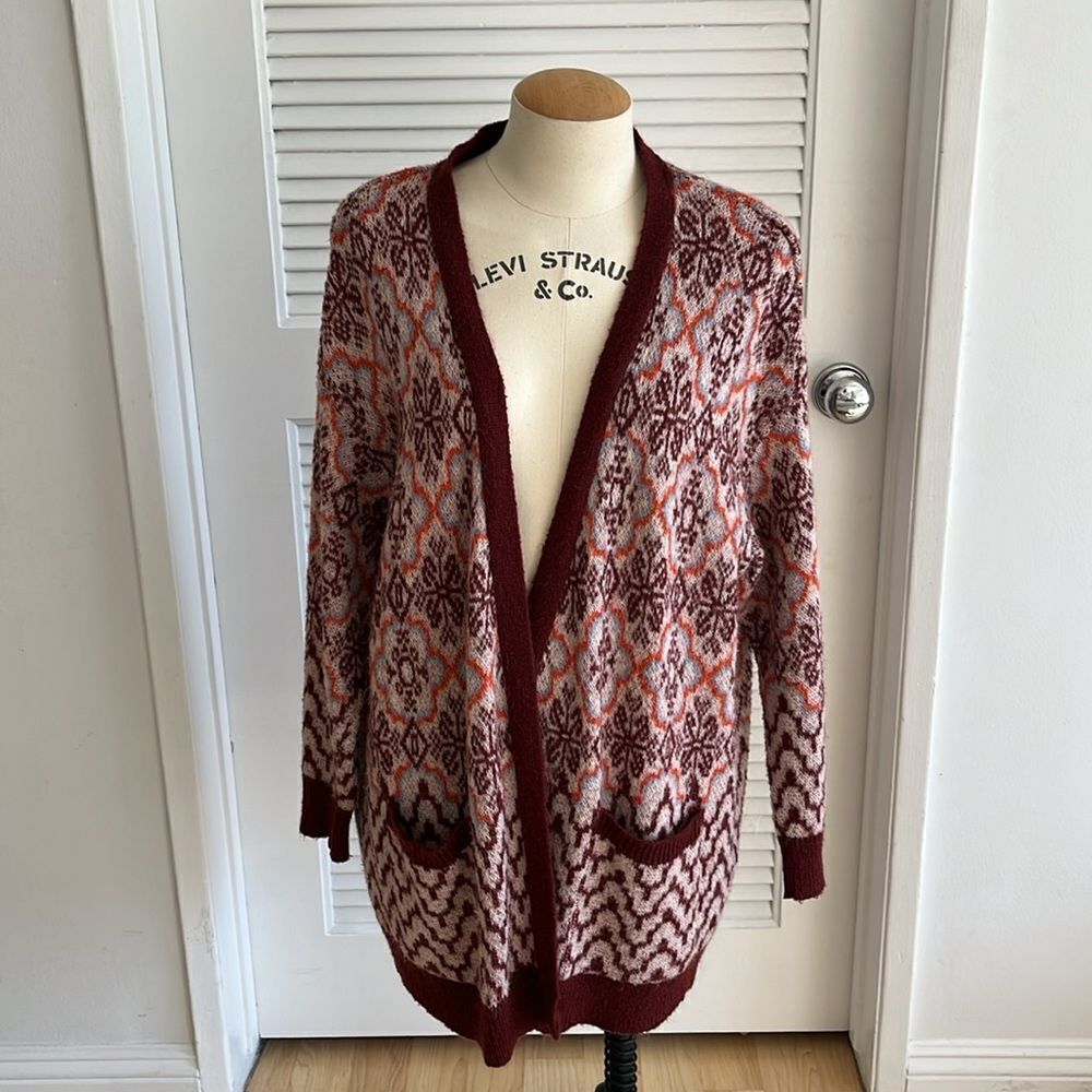 Topshop Patterned Cardigan - Picture 6 of 9